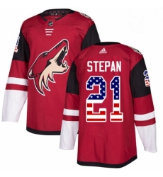 Mens Adidas Arizona Coyotes 21 Derek Stepan Authentic Red USA Flag Fashion NHL Jersey Mens Adidas Arizona Coyotes 21 Derek Stepan Authentic Red USA Flag Fashion NHL Jersey