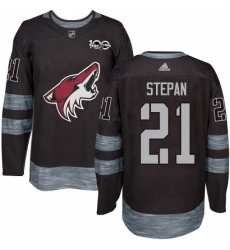 Mens Adidas Arizona Coyotes 21 Derek Stepan Premier Black 1917 2017 100th Anniversary NHL Jersey Mens Adidas Arizona Coyotes 21 Derek Stepan Premier Black 1917 2017 100th Anniversary NHL Jersey