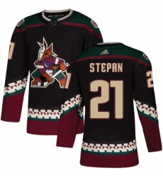 Mens Adidas Arizona Coyotes 21 Derek Stepan Premier Black Alternate NHL Jersey Mens Adidas Arizona Coyotes 21 Derek Stepan Premier Black Alternate NHL Jersey