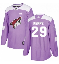 Mens Adidas Arizona Coyotes 29 Mario Kempe Authentic Purple Fights Cancer Practice NHL Jersey Mens Adidas Arizona Coyotes 29 Mario Kempe Authentic Purple Fights Cancer Practice NHL Jersey