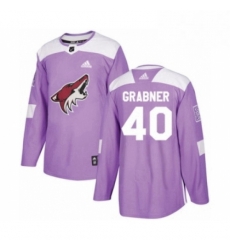 Mens Adidas Arizona Coyotes 40 Michael Grabner Authentic Purple Fights Cancer Practice NHL Jersey Mens Adidas Arizona Coyotes 40 Michael Grabner Authentic Purple Fights Cancer Practice NHL Jersey