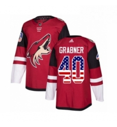 Mens Adidas Arizona Coyotes 40 Michael Grabner Authentic Red USA Flag Fashion NHL Jersey Mens Adidas Arizona Coyotes 40 Michael Grabner Authentic Red USA Flag Fashion NHL Jersey