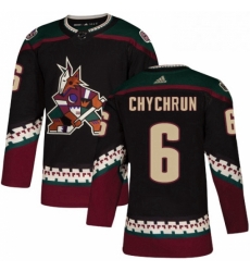 Mens Adidas Arizona Coyotes 6 Jakob Chychrun Premier Black Alternate NHL Jersey Mens Adidas Arizona Coyotes 6 Jakob Chychrun Premier Black Alternate NHL Jersey