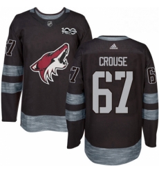 Mens Adidas Arizona Coyotes 67 Lawson Crouse Authentic Black 1917 2017 100th Anniversary NHL Jersey Mens Adidas Arizona Coyotes 67 Lawson Crouse Authentic Black 1917 2017 100th Anniversary NHL Jersey