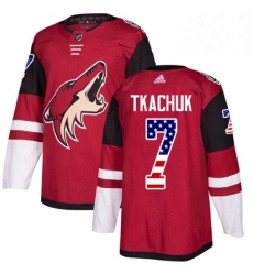 Mens Adidas Arizona Coyotes 7 Keith Tkachuk Authentic Red USA Flag Fashion NHL Jersey Mens Adidas Arizona Coyotes 7 Keith Tkachuk Authentic Red USA Flag Fashion NHL Jersey