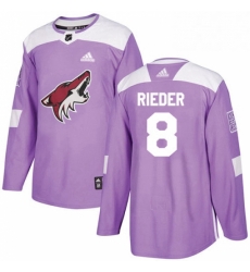 Mens Adidas Arizona Coyotes 8 Tobias Rieder Authentic Purple Fights Cancer Practice NHL Jersey Mens Adidas Arizona Coyotes 8 Tobias Rieder Authentic Purple Fights Cancer Practice NHL Jersey