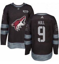 Mens Adidas Arizona Coyotes 9 Bobby Hull Authentic Black 1917 2017 100th Anniversary NHL Jersey Mens Adidas Arizona Coyotes 9 Bobby Hull Authentic Black 1917 2017 100th Anniversary NHL Jersey