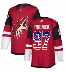 Mens Adidas Arizona Coyotes 97 Jeremy Roenick Authentic Red USA Flag Fashion NHL Jersey Mens Adidas Arizona Coyotes 97 Jeremy Roenick Authentic Red USA Flag Fashion NHL Jersey