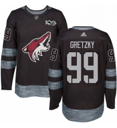 Mens Adidas Arizona Coyotes 99 Wayne Gretzky Authentic Black 1917 2017 100th Anniversary NHL Jersey Mens Adidas Arizona Coyotes 99 Wayne Gretzky Authentic Black 1917 2017 100th Anniversary NHL Jersey