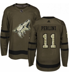 Youth Adidas Arizona Coyotes 11 Brendan Perlini Premier Green Salute to Service NHL Jersey Youth Adidas Arizona Coyotes 11 Brendan Perlini Premier Green Salute to Service NHL Jersey