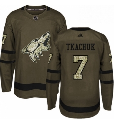 Youth Adidas Arizona Coyotes 7 Keith Tkachuk Authentic Green Salute to Service NHL Jersey Youth Adidas Arizona Coyotes 7 Keith Tkachuk Authentic Green Salute to Service NHL Jersey