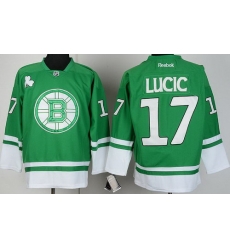 Boston Bruins 17 Milan Lucic Green St Patty's Day NHL Jersey Boston Bruins 17 Milan Lucic Green St Patty's Day NHL Jersey