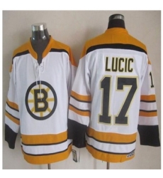 Boston Bruins #17 Milan Lucic White CCM Throwback Stitched NHL Jersey Boston Bruins #17 Milan Lucic White CCM Throwback Stitched NHL Jersey
