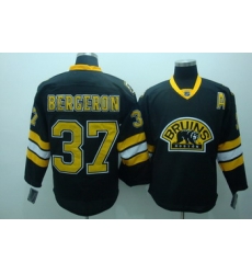 Boston Bruins 37 Patrice Bergeron Black Jerseys With A Patch Boston Bruins 37 Patrice Bergeron Black Jerseys With A Patch