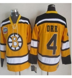 Boston Bruins #4 Bobby Orr Yellow Winter Classic CCM Throwback Stitched NHL Jersey Boston Bruins #4 Bobby Orr Yellow Winter Classic CCM Throwback Stitched NHL Jersey
