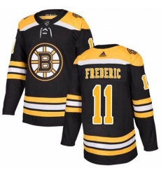 Men Boston Bruins #11 Trent Frederic Black Adidas Stitched NHL Jersey Men Boston Bruins #11 Trent Frederic Black Adidas Stitched NHL Jersey
