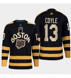 Men Boston Bruins 13 Charlie Coyle Black Classic Primegreen Stitched Jersey Men Boston Bruins 13 Charlie Coyle Black Classic Primegreen Stitched Jersey