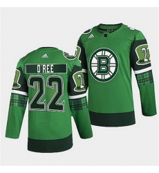 Men Boston Bruins 22 Willie O 27Ree 2022 Green St Patricks Day Warm Up Stitched jersey Men Boston Bruins 22 Willie O 27Ree 2022 Green St Patricks Day Warm Up Stitched jersey