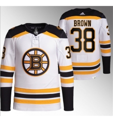 Men Boston Bruins 38 Patrick Brown White Stitched Jersey Men Boston Bruins 38 Patrick Brown White Stitched Jersey