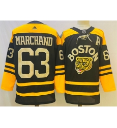 Men Boston Bruins 63 Brad Marchand Black Classic Primegreen Stitched Jersey Men Boston Bruins 63 Brad Marchand Black Classic Primegreen Stitched Jersey