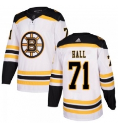 Men Boston Bruins 71 Taylor Hall Adidas Authentic Away White Jersey Men Boston Bruins 71 Taylor Hall Adidas Authentic Away White Jersey