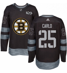Mens Adidas Boston Bruins 25 Brandon Carlo Authentic Black 1917 2017 100th Anniversary NHL Jersey Mens Adidas Boston Bruins 25 Brandon Carlo Authentic Black 1917 2017 100th Anniversary NHL Jersey