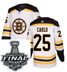 Mens Adidas Boston Bruins 25 Brandon Carlo Authentic White Away NHL Jersey Mens Adidas Boston Bruins 25 Brandon Carlo Authentic White Away NHL Jersey