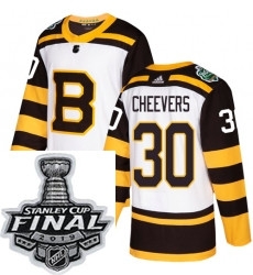 Mens Adidas Boston Bruins 30 Gerry Cheevers Authentic White 2019 Winter Classic NHL Jersey Mens Adidas Boston Bruins 30 Gerry Cheevers Authentic White 2019 Winter Classic NHL Jersey