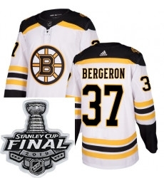 Mens Adidas Boston Bruins 37 Patrice Bergeron Authentic White Away NHL Jersey Mens Adidas Boston Bruins 37 Patrice Bergeron Authentic White Away NHL Jersey