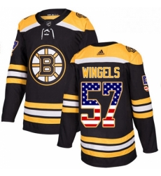 Mens Adidas Boston Bruins 57 Tommy Wingels Authentic Black USA Flag Fashion NHL Jersey Mens Adidas Boston Bruins 57 Tommy Wingels Authentic Black USA Flag Fashion NHL Jersey