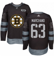 Mens Adidas Boston Bruins 63 Brad Marchand Authentic Black 1917 2017 100th Anniversary NHL Jersey Mens Adidas Boston Bruins 63 Brad Marchand Authentic Black 1917 2017 100th Anniversary NHL Jersey