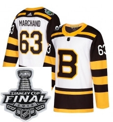 Mens Adidas Boston Bruins 63 Brad Marchand Authentic White 2019 Winter Classic NHL Jersey Mens Adidas Boston Bruins 63 Brad Marchand Authentic White 2019 Winter Classic NHL Jersey