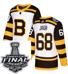 Mens Adidas Boston Bruins 68 Jaromir Jagr Authentic White 2019 Winter Classic NHL Jersey Mens Adidas Boston Bruins 68 Jaromir Jagr Authentic White 2019 Winter Classic NHL Jersey