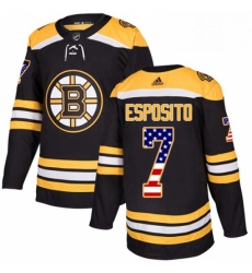 Mens Adidas Boston Bruins 7 Phil Esposito Authentic Black USA Flag Fashion NHL Jersey Mens Adidas Boston Bruins 7 Phil Esposito Authentic Black USA Flag Fashion NHL Jersey