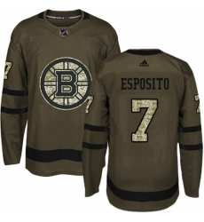 Mens Adidas Boston Bruins 7 Phil Esposito Authentic Green Salute to Service NHL Jersey Mens Adidas Boston Bruins 7 Phil Esposito Authentic Green Salute to Service NHL Jersey