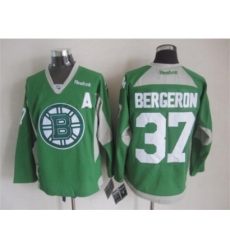 NHL Boston Bruins 37 Patrice Bergeron green jerseys NHL Boston Bruins 37 Patrice Bergeron green jerseys