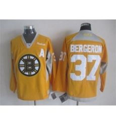 NHL Boston Bruins 37 Patrice Bergeron yellow jerseys NHL Boston Bruins 37 Patrice Bergeron yellow jerseys