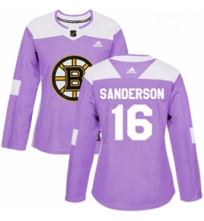 Womens Adidas Boston Bruins 16 Derek Sanderson Authentic Purple Fights Cancer Practice NHL Jersey Womens Adidas Boston Bruins 16 Derek Sanderson Authentic Purple Fights Cancer Practice NHL Jersey