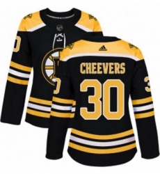 Womens Adidas Boston Bruins 30 Gerry Cheevers Premier Black Home NHL Jersey Womens Adidas Boston Bruins 30 Gerry Cheevers Premier Black Home NHL Jersey