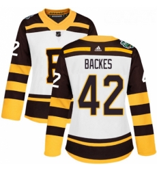 Womens Adidas Boston Bruins 42 David Backes Authentic White 2019 Winter Classic NHL Jersey Womens Adidas Boston Bruins 42 David Backes Authentic White 2019 Winter Classic NHL Jersey