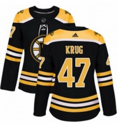 Womens Adidas Boston Bruins 47 Torey Krug Premier Black Home NHL Jersey Womens Adidas Boston Bruins 47 Torey Krug Premier Black Home NHL Jersey