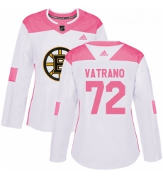 Womens Adidas Boston Bruins 72 Frank Vatrano Authentic WhitePink Fashion NHL Jersey Womens Adidas Boston Bruins 72 Frank Vatrano Authentic WhitePink Fashion NHL Jersey
