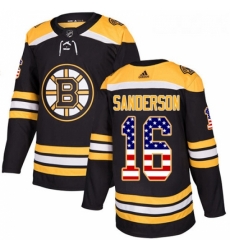 Youth Adidas Boston Bruins 16 Derek Sanderson Authentic Black USA Flag Fashion NHL Jersey Youth Adidas Boston Bruins 16 Derek Sanderson Authentic Black USA Flag Fashion NHL Jersey
