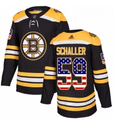 Youth Adidas Boston Bruins 59 Tim Schaller Authentic Black USA Flag Fashion NHL Jersey Youth Adidas Boston Bruins 59 Tim Schaller Authentic Black USA Flag Fashion NHL Jersey
