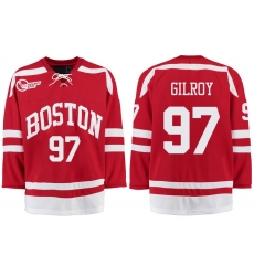 Boston University Terriers BU 97 Matt Gilroy Red Stitched Hockey Jersey Boston University Terriers BU 97 Matt Gilroy Red Stitched Hockey Jersey