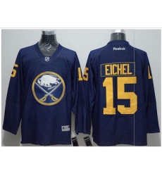 Buffalo Sabres #15 Jack Eichel Navy Blue Denim Stitched NHL Jersey Buffalo Sabres #15 Jack Eichel Navy Blue Denim Stitched NHL Jersey
