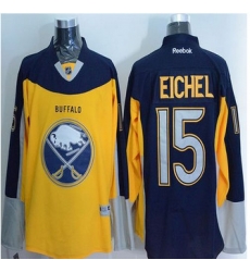 Buffalo Sabres #15 Jack Eichel Yellow Navy Blue Alternate Stitched NHL Jersey Buffalo Sabres #15 Jack Eichel Yellow Navy Blue Alternate Stitched NHL Jersey