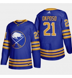Buffalo Sabres 21 Kyle Okposo Men Adidas 2020 21 Home Authentic Player Stitched NHL Jersey Royal Blue Buffalo Sabres 21 Kyle Okposo Men Adidas 2020 21 Home Authentic Player Stitched NHL Jersey Royal Blue