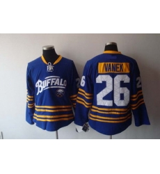 Buffalo Sabres 26 Thomas Vanek 3rd Blue hockey jersey Buffalo Sabres 26 Thomas Vanek 3rd Blue hockey jersey