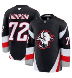 Men Buffalo Sabres 72 Tage Thompson Black 2024 25 Alternate Stitched Hockey Jersey Men Buffalo Sabres 72 Tage Thompson Black 2024 25 Alternate Stitched Hockey Jersey